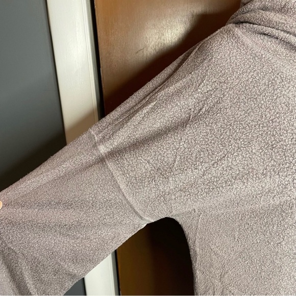 Fila Women’s Taupe Adjustable Cowl Neck Hooded Sweatshirt Hoodie Medium - Picture 8 of 11